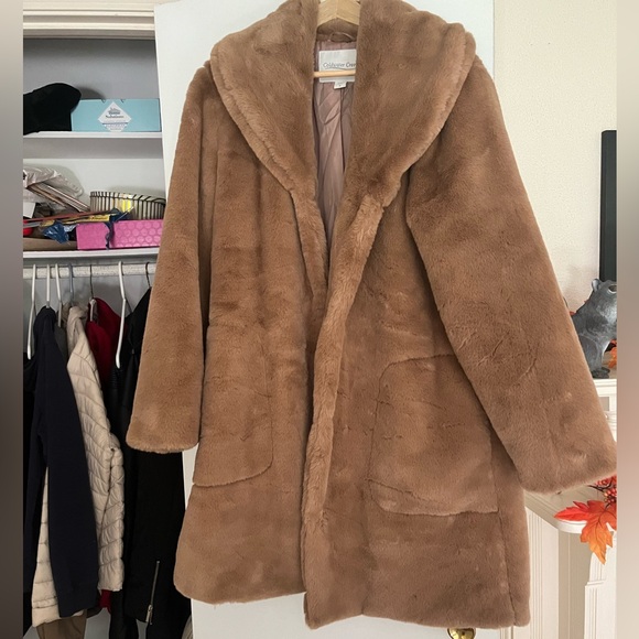 Plush Coat from Coldwater Creek. Sz medium, worn twice. Too big. wear sz 8/10 - Picture 2 of 4